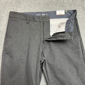 Old Navy Chino Pants Mens 36x32 Gray Ultimate Slim Work Career Casual Formal
